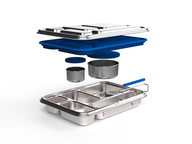 Stainless Steel lunch box F17 - Image 2