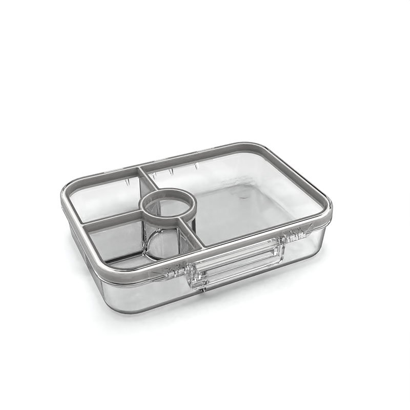 Clear Bento Plastic Lunch Box F8 - Image 3
