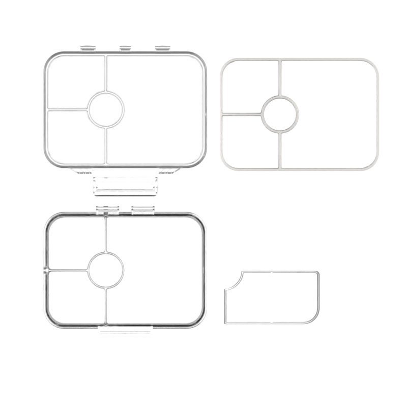 Clear Bento Plastic Lunch Box F8 - Image 5