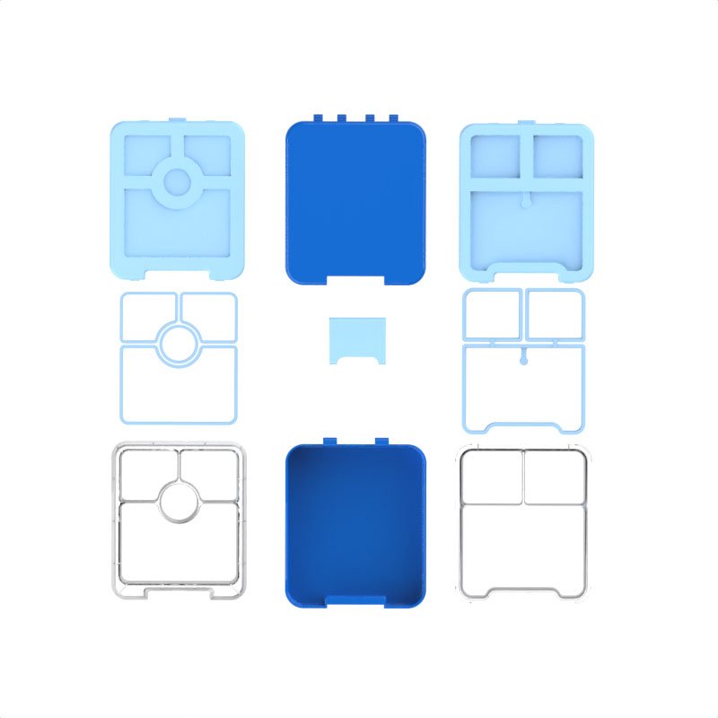 Mini bento Plastic lunch box F1 - Image 2
